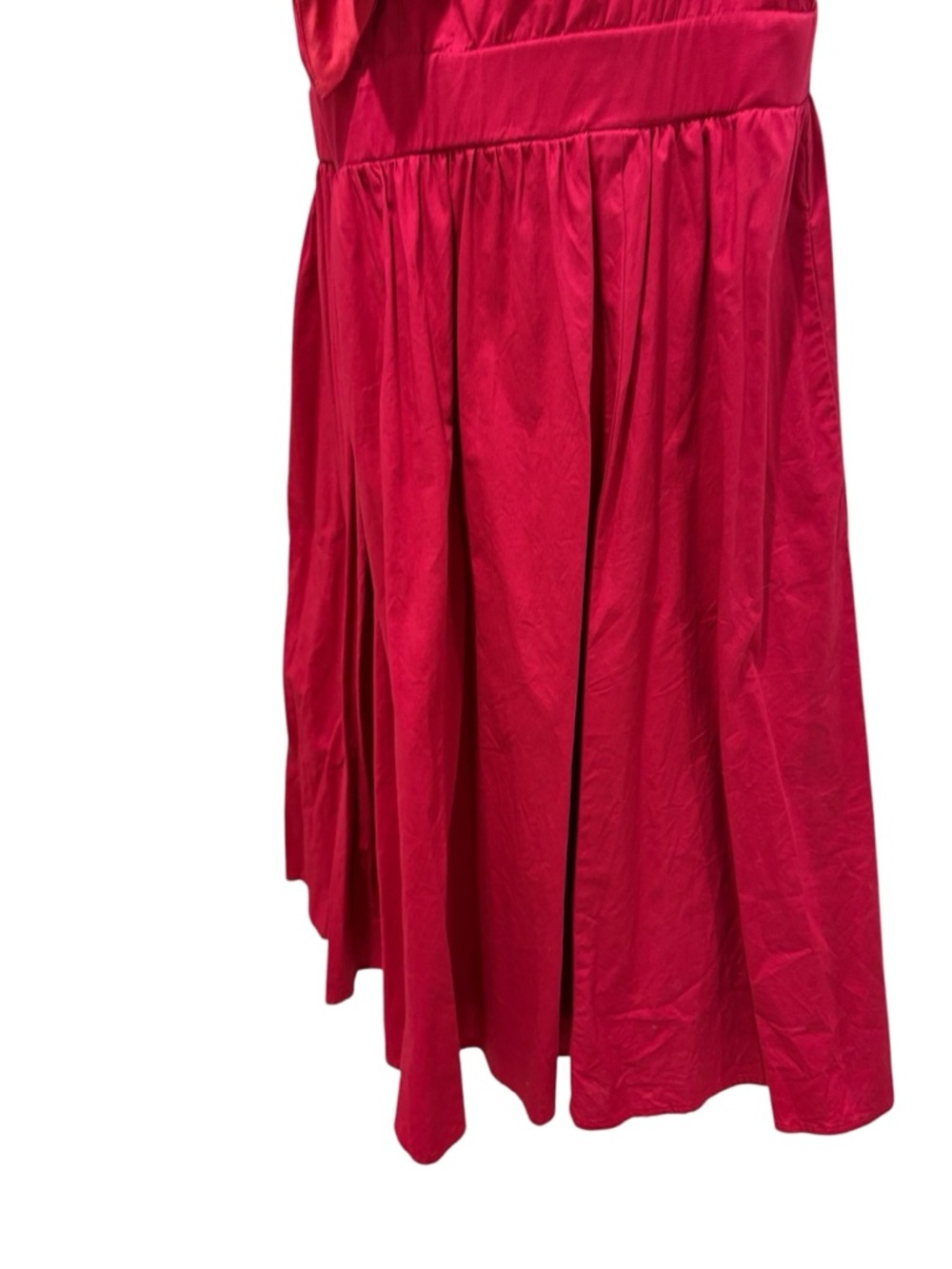 TORRID Mini Poplin Tie-Front Skater Dress Berry Size 0/L - Picture 6 of 13